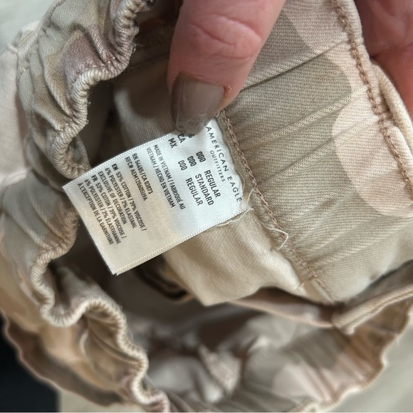 American Eagle Women's Next Level Stretch Camo Joggers Tan Brown Size XXS 000 - Picture 7 of 8